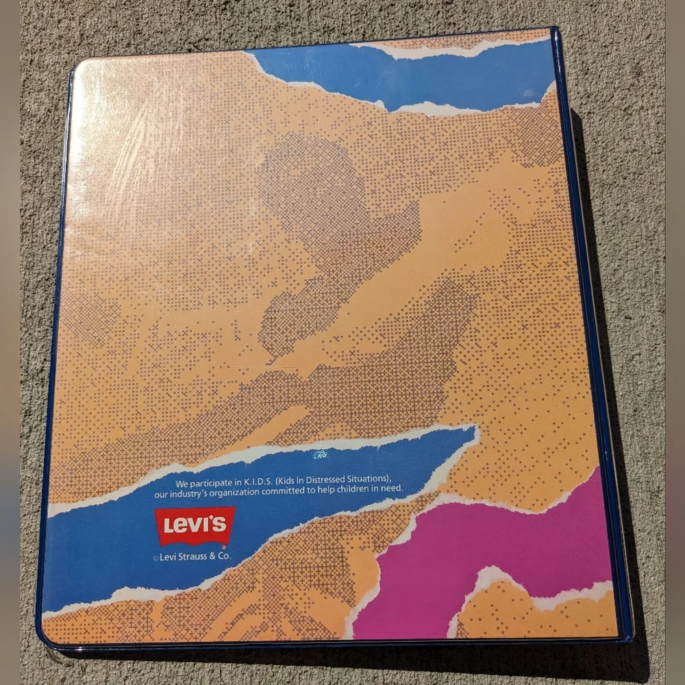 90s Binder skater vintage 1990 Levi's Marketing Handbook Youthwear folder